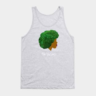 Kale Von Celery in White Tank Top